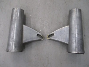 DUCATI SINGLE 250 350 BEVEL NARROW WIDE CASE HEADLIGHT MOUNTING EARS MAKE OFFER - Picture 1 of 12