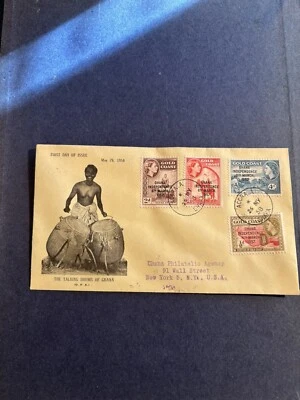 Ghana #25-27 FDC Set May 26, 1958 - Image 1 of 2