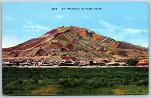 Postcard Texas El Paso TX Mt. Franklin Scenic Drive - Picture 1 of 2