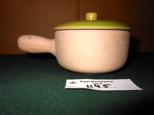 La Solana Clay Pottery Company individuelle Servierkasserolle bedeckt Schüssel Vintage - Bild 1 von 7