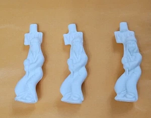 3 Haydels King Cake Doll 1993 Flambeau trasportino Martedì Grasso New Orleans non dipinto - Foto 1 di 5