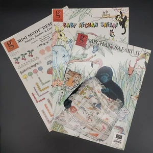 Graphworks Kreuzstich Musterbücher Baby Afghan Safari, Safari II, Mini Motive - Bild 1 von 24