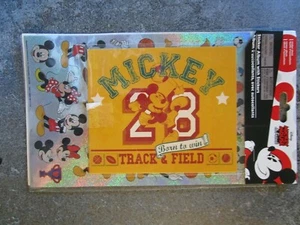 Disney Scrapbook Album w/Stickers - Mickey & Friends Track & Field - BRAND NEW - Picture 1 of 3