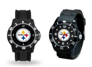 Pittsburgh Steelers Mens Black watch - Men's Steelers Watch  **PICK YOUR STYLE** - Picture 1 of 11