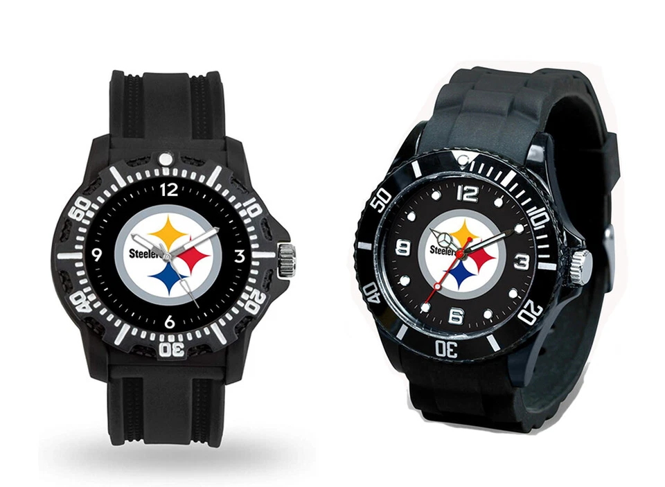 Reloj negro Pittsburgh Steelers para hombre - Reloj Steelers para hombre **ELIGE TU ESTILO** Foto 1 de 1