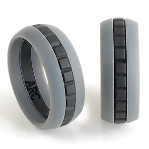 Mens Silicone Wedding Ring Band - ArcRings - Size 13 - Picture 1 of 2