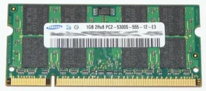 1 GB 2Rx8 DDR2 RAM 667 MHz PC2-5300S-555-12-E3 Samsung portátil memoria de trabajo - Imagen 1 de 1