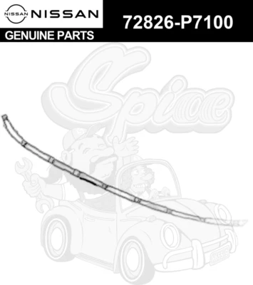 Tira de moldura de sujetador inferior parabrisas Nissan Datsun 280ZX 79-83 genuino Foto 1 de 2
