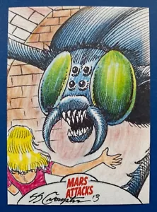 Mars Attacks Invasion - SKETCH by STEVE CROMPTON - Picture 1 of 2