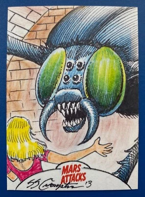Mars Attacks Invasion SKETCH by STEVE CROMPTON - Image 1 of 2