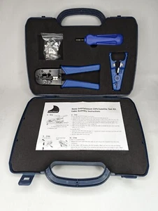 Networking Kit Tools Data Technician IT Tools Compression Cutter Data Shark Coax - Picture 1 of 4