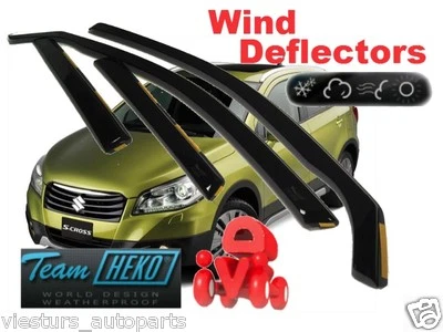 For SUZUKI SX4  S-CROSS   08/2013 ->  5.doors Wind deflectors 4.pc HEKO 28645 - Image 1 of 4
