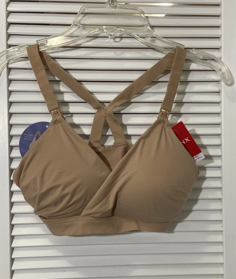 SPANX Sz S Bra-llelujah Mama Nursing Bra Naked 2.0 30040R Racerback Stretch