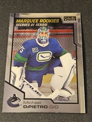 20-21 OPC Platinum Michael DiPietro Marquee Rookie 🚨🚨🚨 Vancouver Canucks  - Image 1 of 2