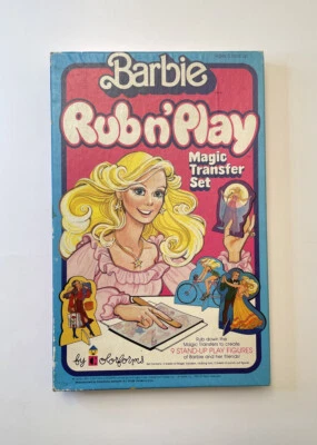 Barbie Colorforms Rub n' Play Magic Transfer Set Stand-Up Play Figuras #944 Foto 1 de 4