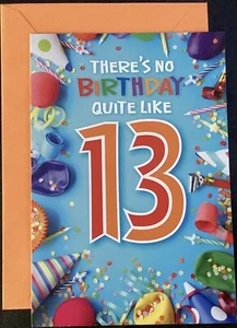 Happy 13th Birthday Card Hallmark Greeting Card - Bild 1 von 4