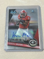 Kendall Milton 2023 Bowman Chrome University Auto RC Card #96  *