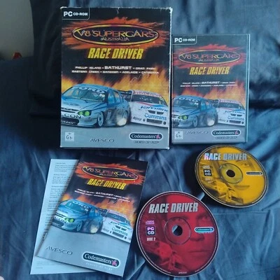 V8 Supercars Australia (2003) BIG BOX PC CD-ROM Codemasters/AVESCO Race Driver  - Image 1 of 4