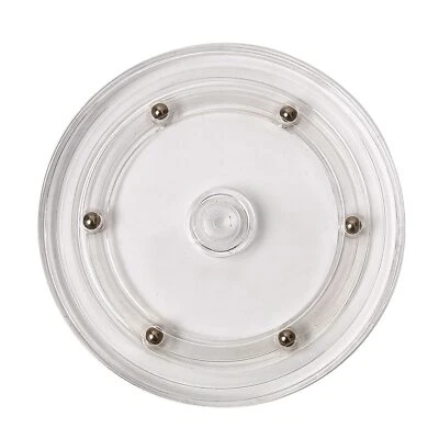 Bandeja giratoria de rodamiento de bolas de acrílico Lazy Susan de 6" para mesa de estante de especias  Foto 1 de 3