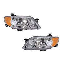 Sold in Pairs Anzo USA 121107 Mazda Protege Crystal Black Headlight Assembly 