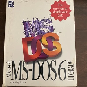 Microsoft MS DOS 6 Upgrade 5.25 Floppy Disc Operating System - Good Condition - Picture 1 of 3
