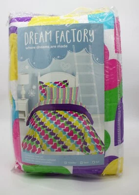 Dream FACTORY Juego de Cama Completo Niños COMPLETO Corazones Multicolor TOTALMENTE NUEVO Foto 1 de 4