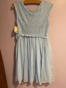Speechless Chiffon Baby Blue Formal Junior Gown Party Dress Sz 16 FAST SHIP NWT - Picture 1 of 6