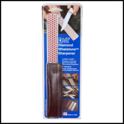 DMT Pocket Hone 4 X 1" Diamond Knife Sharpener Fine Grit w/Leather Pocket Sheath - Image 1 of 2