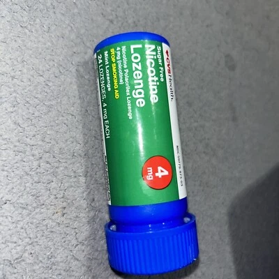 Sugar free nicotine lozenges 4mg mint. 24 Lozenges Exp 05/25 - Image 1 of 3