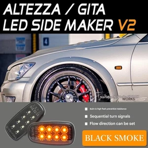 For TOYOTA Altezza Gita GXE SXE LED Side Marker Black Smoke JDM Japan JP - Bild 1 von 5