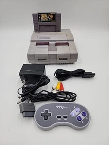 Super Nintendo Entertainment System Console SNS-001 WORKS w/ Super Mario Stars - Picture 1 of 12