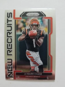 2021 Prizm Football Jamarr Chase New Recruits Rookie #NR-7 Cincinnati Bengals - Picture 1 of 2