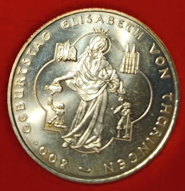 10 Euro Gedenkmünze "Elisabeth von Thüringen" - Prägestätte A - Bild 1 von 2