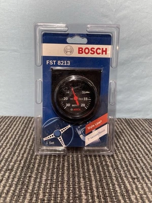 Bosch FST8213 Style Line 2" Mechanical Vacuum/Boost Gauge - Black Face - Image 1 of 4