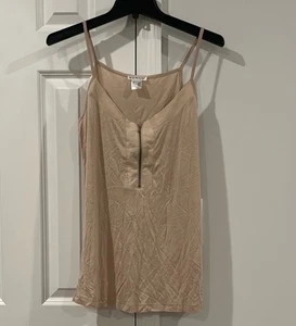 Venus 1/2-Tanktop mit Reißverschluss cremefarben Damen Small - Bild 1 von 5