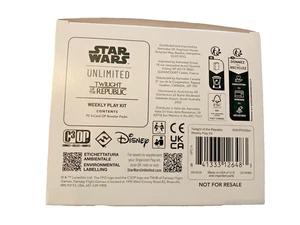 Star Wars Unlimited Twilight the Republic Weekly Play Kit Box of (70) Packs NEW - Picture 1 of 2