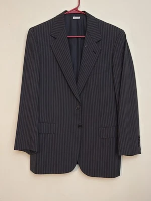 Vintage Brioni Escorial Wool Suit 38R Handmade Italy Luxury Pinstripe Sport Coat - Image 1 of 4