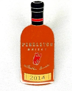 Prendedor sombrero solapa promoción publicidad Pendleton Whiskey 2014 nuevo - Imagen 1 de 3
