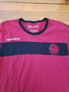 Game of Thrones Targaryen Panel Ringer Large Men's T-Shirt - BoxLunch Exclusive - Picture 1 of 4