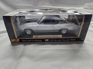 Maisto 1971 Silver Chevrolet Chevelle SS 454 DieCast Car 1:18 scale diecast Nice - Bild 1 von 5