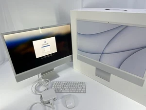 Apple iMac 24" M1 16GB 256GB SSD 8‑Core CPU 7‑Core GPU 4.5K Retina - NEW - Picture 1 of 1