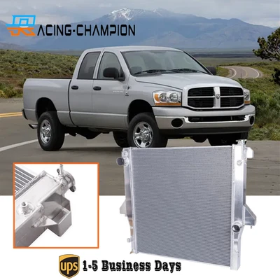 4Row Radiator For 2003-2009 Dodge Ram 2500 3500 4500 5.9L 6.7L Cummins Diesel Foto 1 de 4