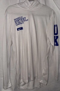 Nike Dri-FIT Universidad de Kentucky Sudadera con Capucha Camisa Pequeña Reino Unido Wildcats Logo Blanco - Imagen 1 de 6