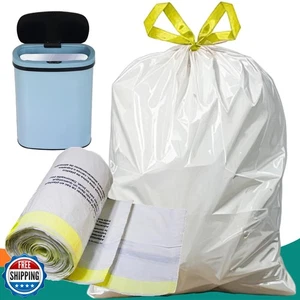 Large Trash Bags, Big Tall heavy duty 21 Gallon Drawstring Trash Bags 1.0 MIL - Picture 1 of 5