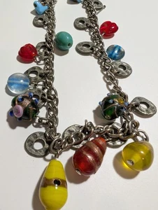 Handmade Glass Bead Necklace – Vibrant Multicolor Boho Statement Jewelry - Picture 1 of 8