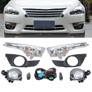 Para Nissan Altima 2013-2015 Parachoques Luz Antiniebla Bisel Señal de Giro Lámpara con Kit de Cableado - Imagen 1 de 24