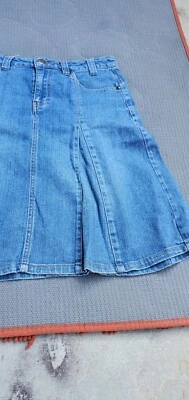 Saia jeans feminina linda tamanhos 8p  - Imagem 1 de 4