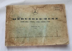 MERCEDES BENZ Catalog A 1965 Type 190c 190Dc 200 200D 230 12 103 12 106 - Picture 1 of 4