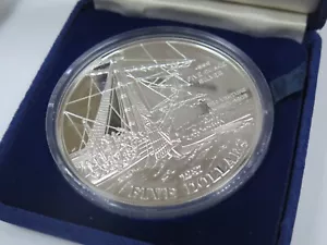 1987 BERMUDA SEA VENTURE WRECK PROOF 5 OZ .999 SILVER in CASE COA - 5 OZ SILVER - Picture 1 of 14