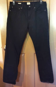 J.Crew Jeans Mens Size 34x34 Denim 770 Straight Fit Black 100% Cotton - Imagen 1 de 8